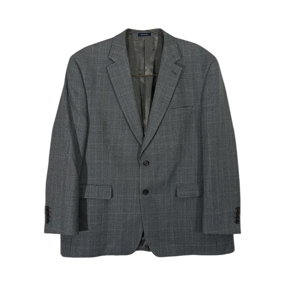 RALPH LAUREN WOOL BLAZER HERRINGBONE PATTERN SILK LINING 48R